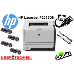Drukarka laserowa HP LaserJet P2055DN + Zestaw tonerów 4 sztuki HP 05A/80A